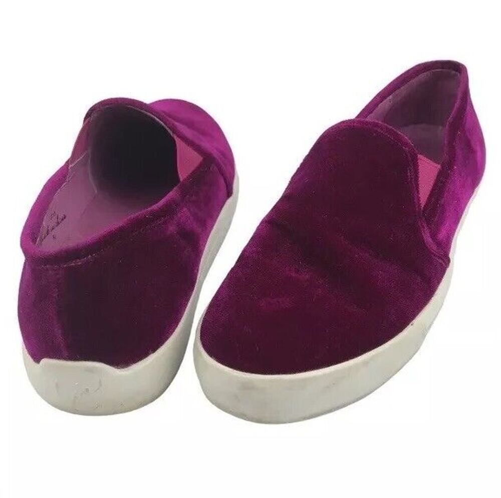 Joie Huxley Velvet Slip On Sneaker Womens Sz EU 37.5 US 7 Casual Fuchsia Purple